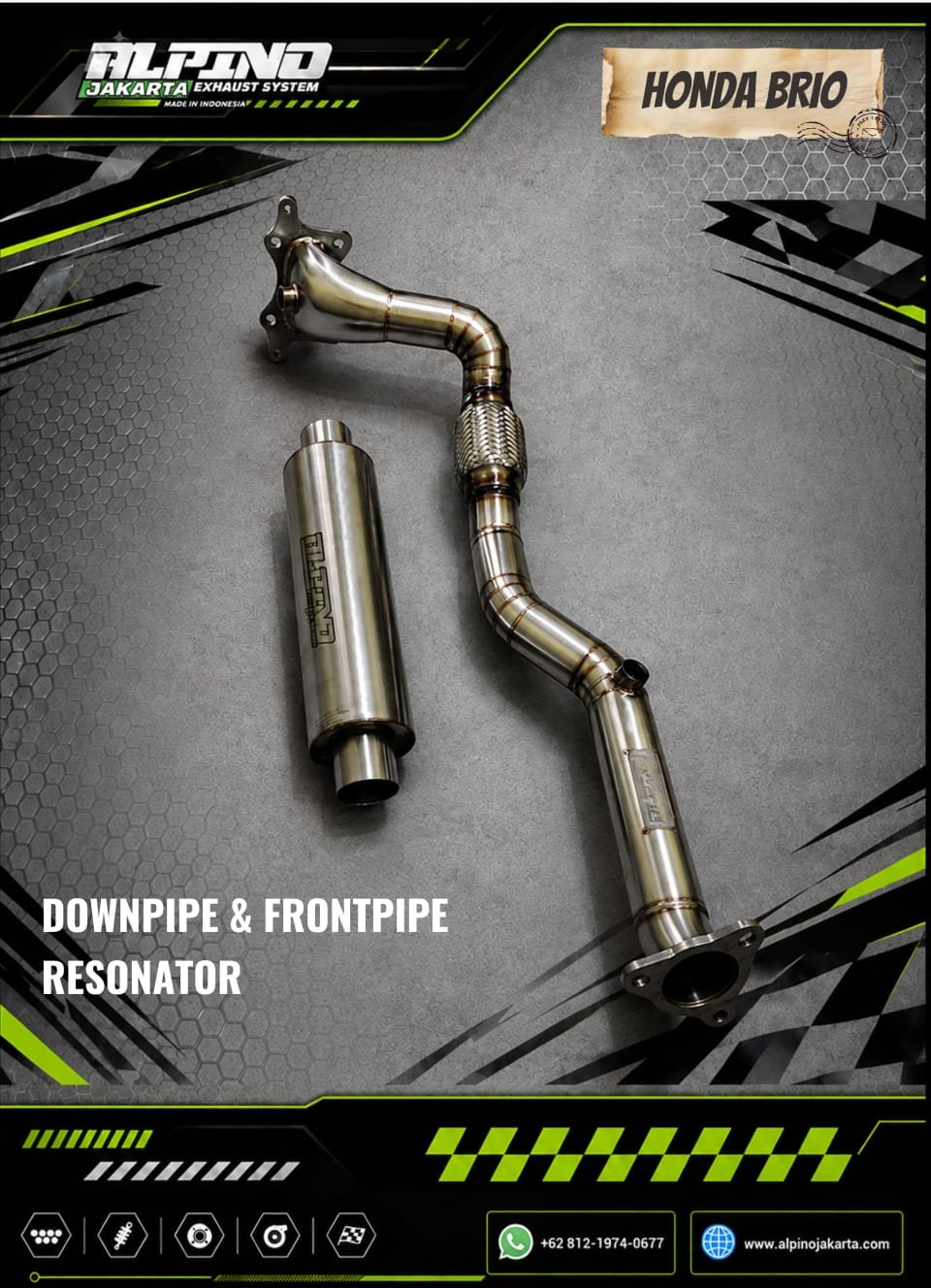 Downpipe Frontpipe Honda Brio